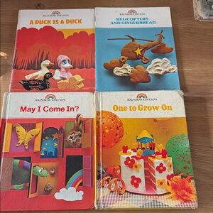 Rainbow Edition Children's Book Set 1980s first grade set VINTAGE